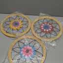 YiYa 28CM Metal Flower Wall Art Bohemian Decor for Walls Decorations Indoor or Outdoor Wall Sculptures Hanging for Bathroom Livingroom Bedroom