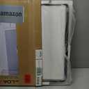 LOAAO 20x30 Inch White Metal Framed Bathroom Mirror for Wall, White Bathroom Vanity Mirror Farmhouse, Large Rounded Rectangle Mirror, Anti-Rust, Hangs Horizontally or Vertically