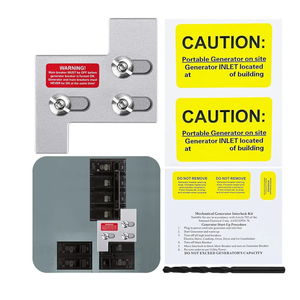 Generator Interlock Kit Compatible with GE General Electric 150 or 200 AMP Breaker Panel,1 1/4 Inch Spacing Between Main and Branch Breaker