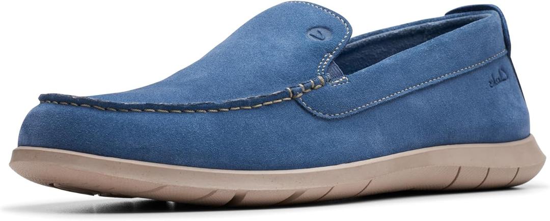 Clarks Mens Flexway Step (9, Light Blue)