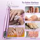 TUOBEO Cordless Nail Drill Electric Nail File Kit, Rechargeable Efile Set, Portable Acrylic Gel Nail Polish Remover Machine, Pedicure Manicure Tool, 11 Bits, 56 Sanding Bands, Salon Home, Purple