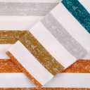 LilyCoco Womens Striped Long Sleeve Shirt Boat Neck Tops Breton Loose Fit Tshirt Multicolored Medium (Medium)