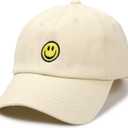 SONMONY Smile Face Toddler Baseball Cap Boy Baseball Hats Kids Washed Funny Hats Adjustable Cute Caps for 3-12 Years
