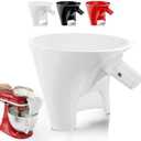 Flour Funnel for Kitchen Aid Mixer, Fits Tilt-Head 4.5–5 Qt (KSM150), 2026 New Kitchen Aid Attachments for Stand Mixer, Durable Dishwasher-Safe Baking Tool (White)