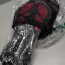 Mask Fins Snorkeling Gear for Adults, Full Face Snorkel Mask & Adjustable Swim Fins Snorkel Set, Panoramic View Snorkel Mask Dry Top Anti-Fog Anti-Leak (Black)