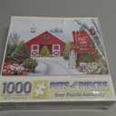 Bits and Pieces  1000 Piece Jigsaw Puzzle for Adults  Christmas Tree Farm - Winter Holiday Snow Jigsaw Puzzle by Artist Alan Giana, Completed Puzzle Size: 20" x 27"