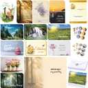 36 Set 4 x 6 Inch Religious Birthday Cards Bulk with Scripture Christian Birthday Cards with Envelopes Faith Based Greeting Blessings Boxed Assortment Gift(Landscape)