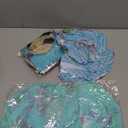 Roshtia 172 Pcs Mermaid Birthday Party Supplies (Serve 24) Disposable Mermaid Tableware Set for Girl Birthday Baby Shower Party with Plates, Cups, Napkins, Tablecloth, Backdrop, Banner