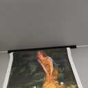 Dacri Home 24 Inch Wide Magnetic Poster Hanger Frame,24x18 24x32 24x36 Wooden Poster Hanger, Strong Magnets for Hanging Posters Maps Pictures Canvas Print Scroll Wall Art (24”, Black)