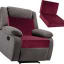 BALAPET Supportive Lumbar Support Pillow for Recliner, Memory Foam 4" Thickness Recliner Cushions Chairs Seat Cushion Mat for Elderly Rest and Back Support（12.8" Backrest Height, Burgundy Red）