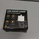 Briignite Flameless Candle Night Lights, Amber Plug-in 2 Pack, LED Candle with Light Sensor, 0-100LM Dimmable, Kids Hallway Bathroom Nightlight