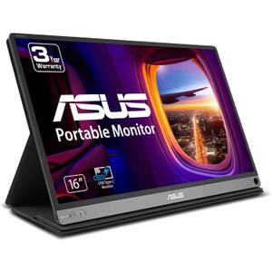 ASUS ZenScreen 15.6 1080P Portable USB Monitor (MB16AC) - Full HD (1920 x 1080), IPS, USB Type-C, Eye Care, Smart Case, External Screen for Laptop, ,Black