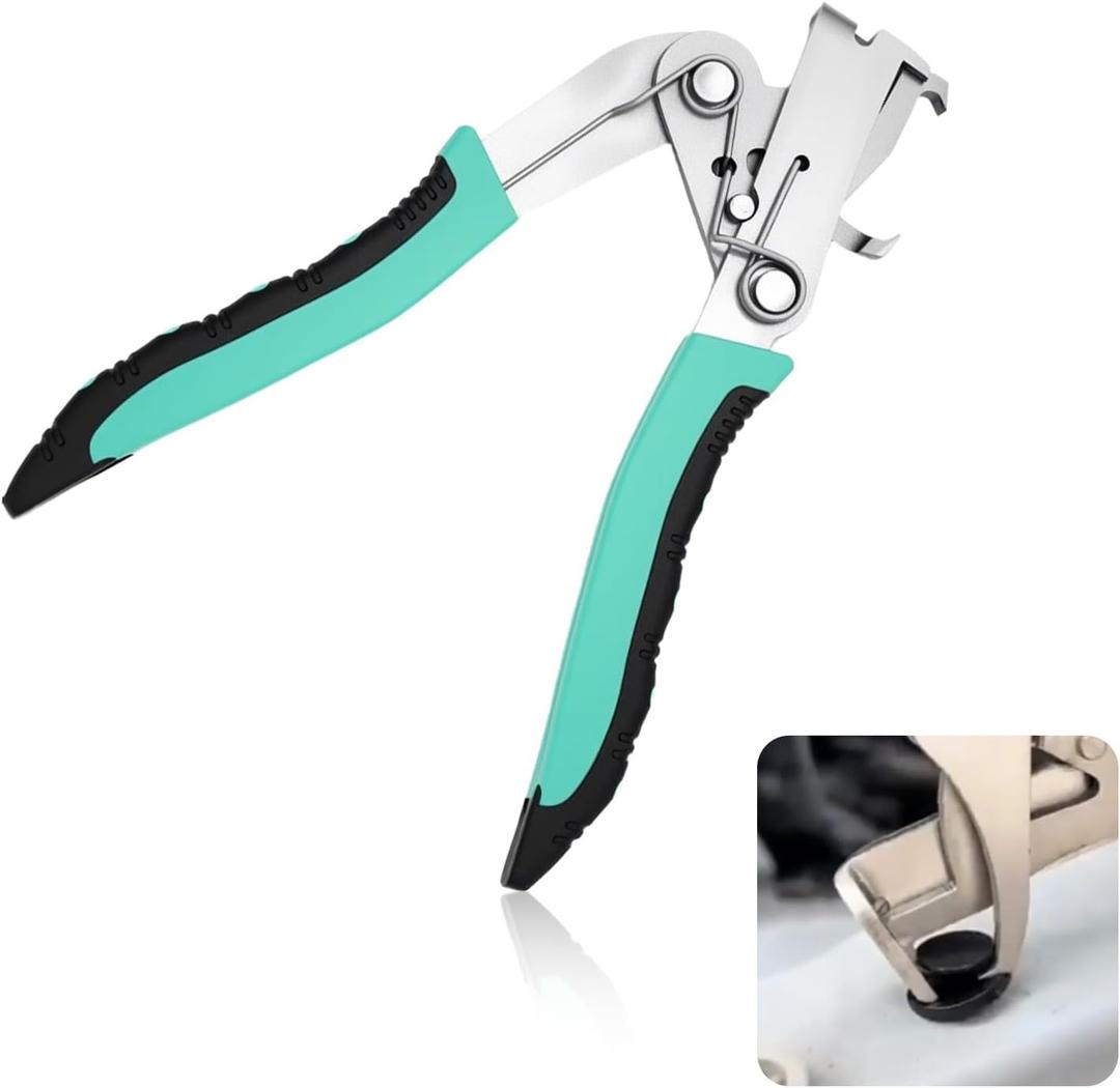 4 x 2026 New Car Clip Pliers/Disassembly Tools,Car Clip Remover Tool with Anti-Slip Grip,Multi-Functional Automotive Panel Clips Pliers for Cars Door Panel Dashboard Interior Trim (Green, 1PC)