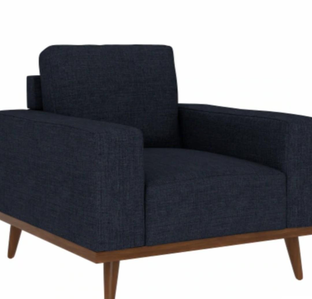 Emerald Home Furnishings Lakeview Presley Chair - Navy Blue