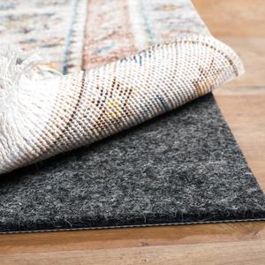 BAGAIL Felt and Natural Rubber Backing Rug Pads 1/4 Thick, 2 x 10 Ft Non Slip Carpet Gripper Keep Rugs in Place, Under Area Rug Protective Cushioned Pads, Carpet Runners, Hardwood Floors Protection (2 x 10 Ft)