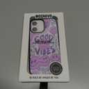 MOSNOVO Magnetic Case for iPhone 16, 10ft Military-Grade Protection, Compatible with Magsafe, Shockproof Phone Case for iPhone 16 - Good Vibes - Clear Black