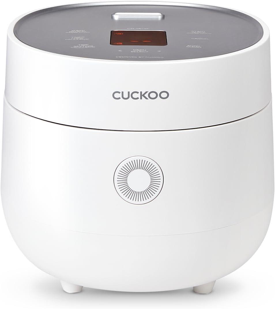 CUCKOO Micom Rice Cooker 6-Cup Uncooked / 12-Cup Cooked with Nonstick Inner Pot, Versatile Rice Maker with 9 Menu Options, Fuzzy Logic Technology, Auto Clean, Quick Rice Mode, White (CR-0675FW)