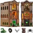 Book Nook Kit - DIY 3D Wooden Puzzle Magic Miniature House with LED Lights - Creative Crafts for Adults - Bookshelf Insert Decor - Educational Gift for Family & FriendsWhispering Gate X