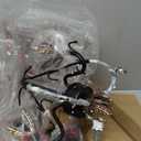 Minka Lavery 3122-301 Lavery Mini Chandelier, 3-Light, 180 Total Watts, 13.25-in H x 18.25-in W, Castlewood Walnut with Silver Highlights