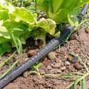 Flat Soaker Hose for Garden Bed, 25FT 1/2" Linkable Consistent Drip Irrigation Hose Save 80% Water Leakproof Heavy Duty Double Layer Sprinkler Garden Hose with Holes