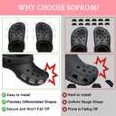 14 Pack Side Hole Plugs for Crocs Classic Clogs, Hole Fillers Covers Accessories for Croc Men Women