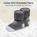 Mother's Choice Organic Cotton Baby Socks 0-6 Months - 12 pairs Soft, Cozy, and Gentle Newborn Socks for Girls & Boys, Perfect for Baby Registry, Everyday Wear, and Infant Comfort