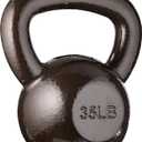 Amazon Basics Cast Iron Kettlebell, 35lbs