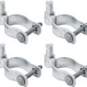 VIVIDA 1-7/8" Chain Link Gate Hinge 4 PCS, Galvanized Pipe Post Hinge for 1-7/8" OD Pipe, Chain Link Gate Hardware