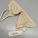 OEAK Womens Comfortable Triangle Bras No Underwire Sexy Plunge Unlined Bralette Pull On Bra Seamless Everyday Tshirt Bras (Beige, S)