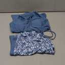 Girls Tankini Swimsuit 2 Piece Bathing Suits for Girls Square Collar Swim Tank Top and Drawstring Bottoms for 9-16Y