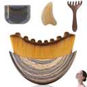 Lymphatic Contour Face Brush, New Lymphatic Drainage Massager for Face, Chin & Jawline Sculpting, Dry Brushing Face Brush, Ergonomically Designed to Fit The Skin Precisely and Relieve Fatigue, 3Pcs (1 Brush + 1 Board + 1 Comb)