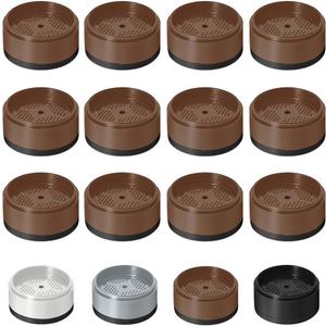 Bed Risers 1 inch, 2 inch, 3 inch, 4 inch Heavy Duty, Adjustable Furniture Riser for Table Desk Couch Sofa Chair Refrigerator Washing Machine, Stackable Bed Raisers Blocks (Brown 12 Pack, 1 inch)