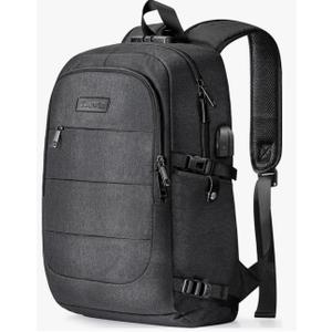 Tzowla Travel Laptop Backpack Water Resistant Anti-Theft Bag with USB Charging Port and Lock 15.6 Inch Computer Business Backpacks for Women Men Work College Gift,Casual Daypack