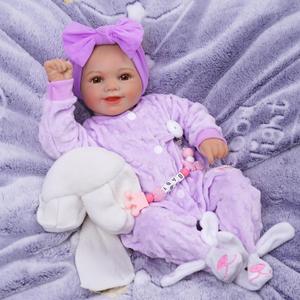 BABESIDE Lifelike Reborn Baby Dolls Girl- Sunny 17 Inch Cute Soft Realistic Baby Doll Poseable Smiling Real Life Baby Dolls with Complete Accessories and Gift Box for 3+