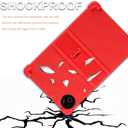 ATOOZ for Evermyth 10 Inch Tablet Case 2025 KB1001/KB1004/KB1001L/KB1004L,Soft Silicone Kids Case for MUISOO 10 Inch Tablet MISKB100477 with PC Stand (Red)