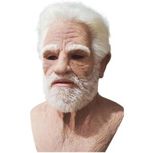 Old Man Mask for Adults Realistic Halloween Mask with Lifelike Features for Cosplay and Costume Parties