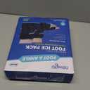 NEWGO Ice Pack Foot Ankle Ice Pack Wrap for Plantar Fasciitis, Foot Surgery Recovery, Hot Cold Therapy Ice Boot for Bunions, Ankle Injury, Swelling, Burning Feet - Pack of 2, Black