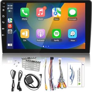 Car Stereo Carplay Android Auto WiFi MP5 Player 2 Din 10 Inch for Android 8.1 GPS Navigation RAM1G ROM16G Universal Car Radio Auto-Video Mirrorlink Smart Radio