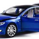 Toy Car Model S Alloy Model Cars Pull Back Vehicles 1/32 Scale Car Toys for Toddlers Kids (Blue)