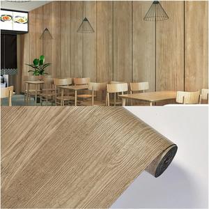 Peel and Stick Vinyl Flooring Roll 15.74x118.11 Inch / 12.91Sq.Ft Wood Grain Flooring Coverings Waterproof Non Slip Floor Tiles (Brown)