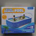 Nattork Inflatable Pool for Kids and Adults, 118" x 68" x 22" Family Full-Sized Inflatable Swimming Pool, Durable Thickened Above Ground Blow Up Pool for Kids Pools for Backyard Outdoor Indoor Shark