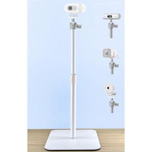 AceTaken White Webcam Stand with Magnetic Mount Holder for Logitech Brio-100, Brio 300,Brio 500,StreamCam,MX-Brio-4K webcams