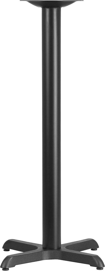 Flash Furniture 22'' x 22'' Restaurant Table X-Base with 3'' Dia. Bar Height Column