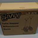 Stepper Machine with Resistance Bands, Mini Stepper with 300LBS Weight Capacity, Twist Stepper for Full Body Workout, Adjustable Step Height, Smooth and Quiet, Step Machine for Men Women