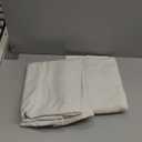 Joydeco Linen Curtains 96 inch Length 2 Panel Set, Light Filtering Curtain for Living Room Bedroom, 52 inch Wide Drapes with Rod Pocket Back Tab (96" Lx52 W, Ivory on Linen)