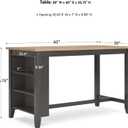 Signature Design by Ashley Gesthaven Counter Height Dining Table, 60-Inch, 30" W x 60" D x 35.75" H