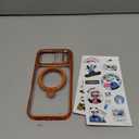 CASEKOO Cosmic Orange Glossy for iPhone 17 Pro Max Case [360 Spin Magnetic Stand][Fit for MagSafe][17FT Military Protection] Slim Polished Frame Titanium Alloy Sturdy Stand 6.9", Cosmic Orange