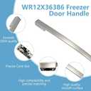 WR12X36386 Stainless Freezer Handle Compatible with GE Refrigerators,Silver