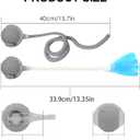 2 x Interactive Cat Toys Ball for Indoor Cats,[2025 Newly Upgraded] Agile Moving Cat Ball with Elastic Mesh Tail,Automatic Kitten Toys for Bored Indoor Adult Cats,Motion Activated (Grey)