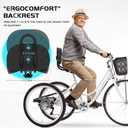 Noseless Bike Seat Cushion for Men & Women - Extra Padding & Comfort Wide Bicycle Seat, Oversized Comfortable Saddle for Peloton Bikes, Exercise Bikes, Electric Bikes, Cruiser Bikes